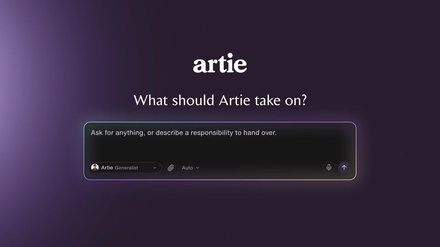 Giving Artie a responsibility